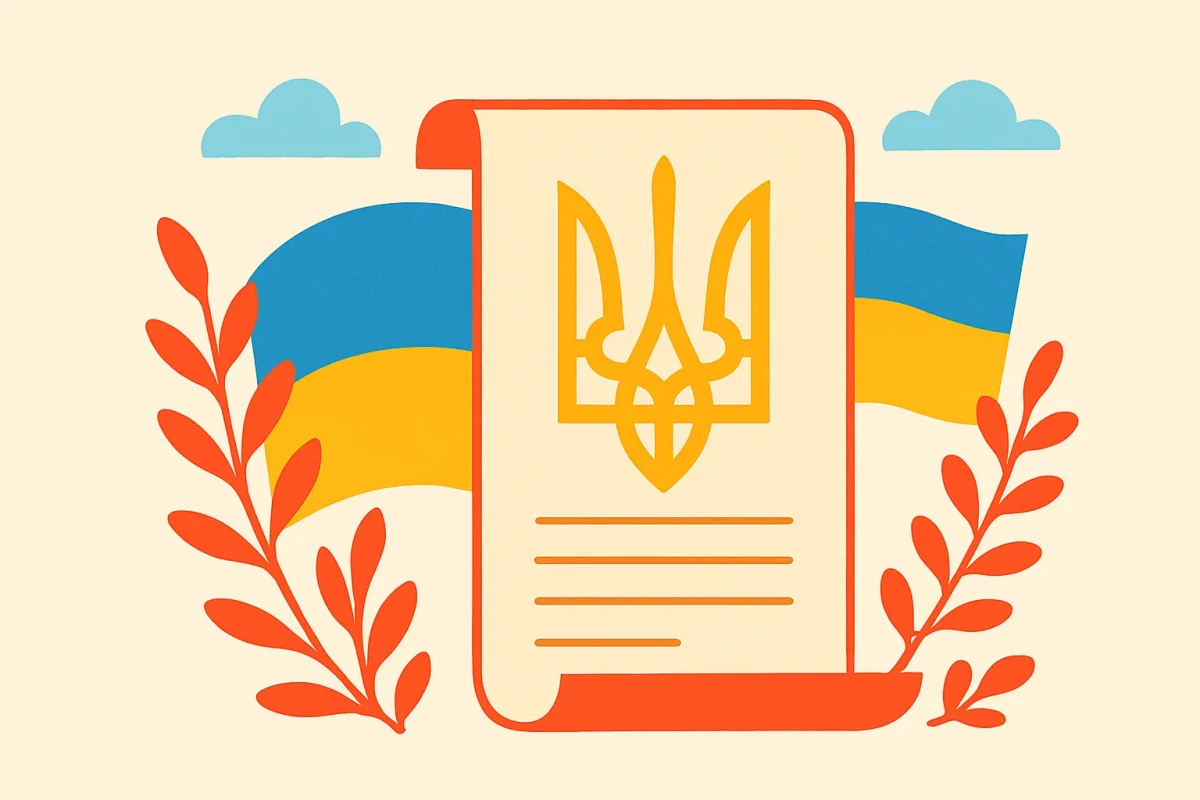 Привітання з Днем Конституції — картинка без напису