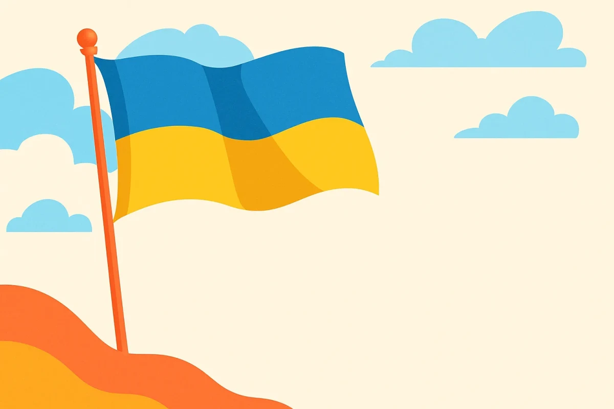 Привітання з Днем Державного Прапора — картинка без напису