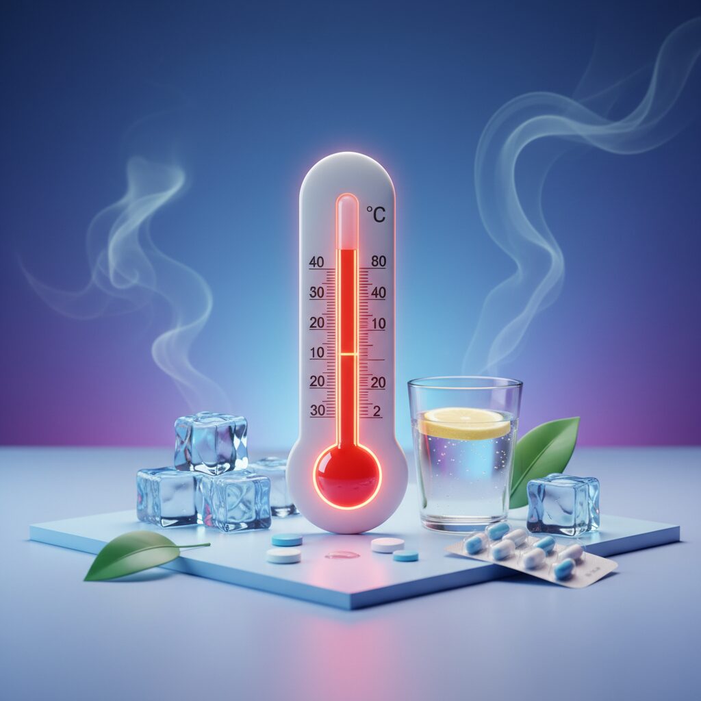 Как сбить температуру 39°C взрослому