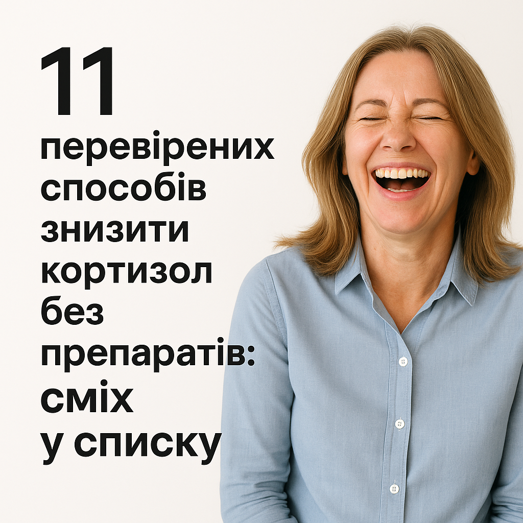 11 перевірених способів знизити кортизол без препаратів: сміх у списку - image 1