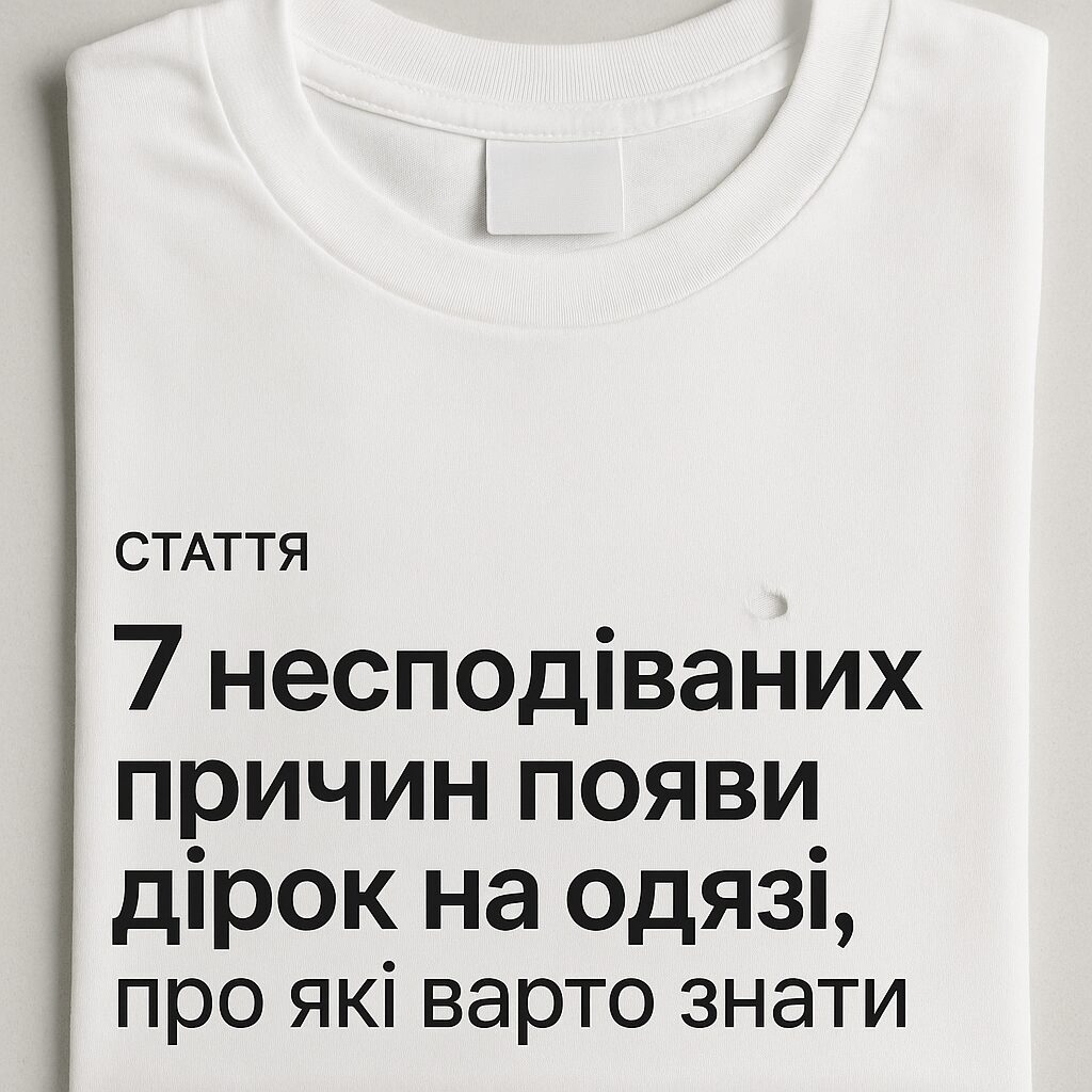 7 несподіваних причин появи дірок на одязі, про які варто знати