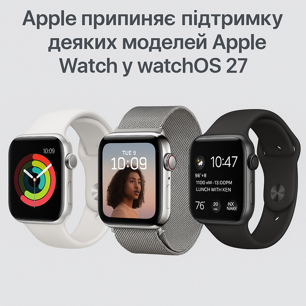Apple припиняє підтримку деяких моделей Apple Watch у watchOS 27 - image 1