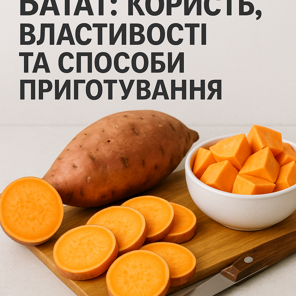 Батат: користь, властивості та способи приготування - image 1