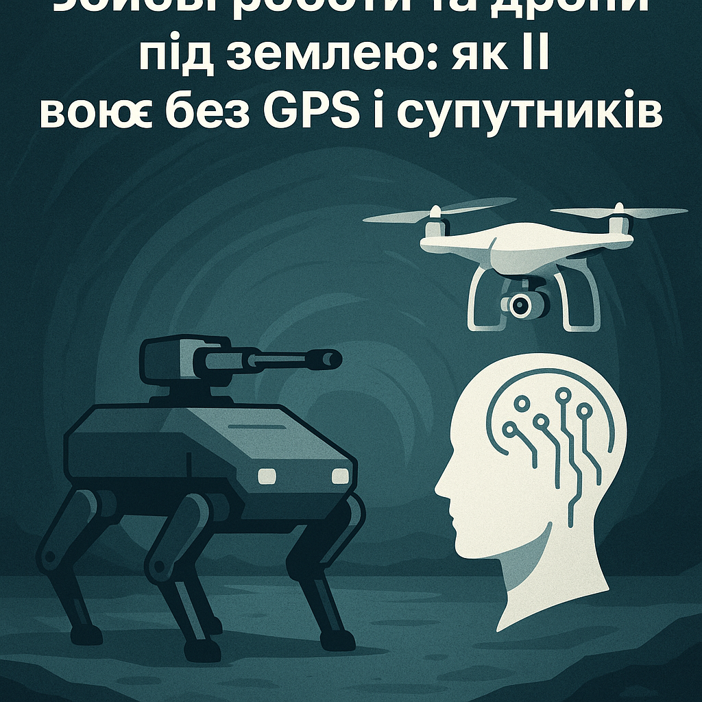 Бойові роботи та дрони під землею: як ШІ воює без GPS і супутників - image 1