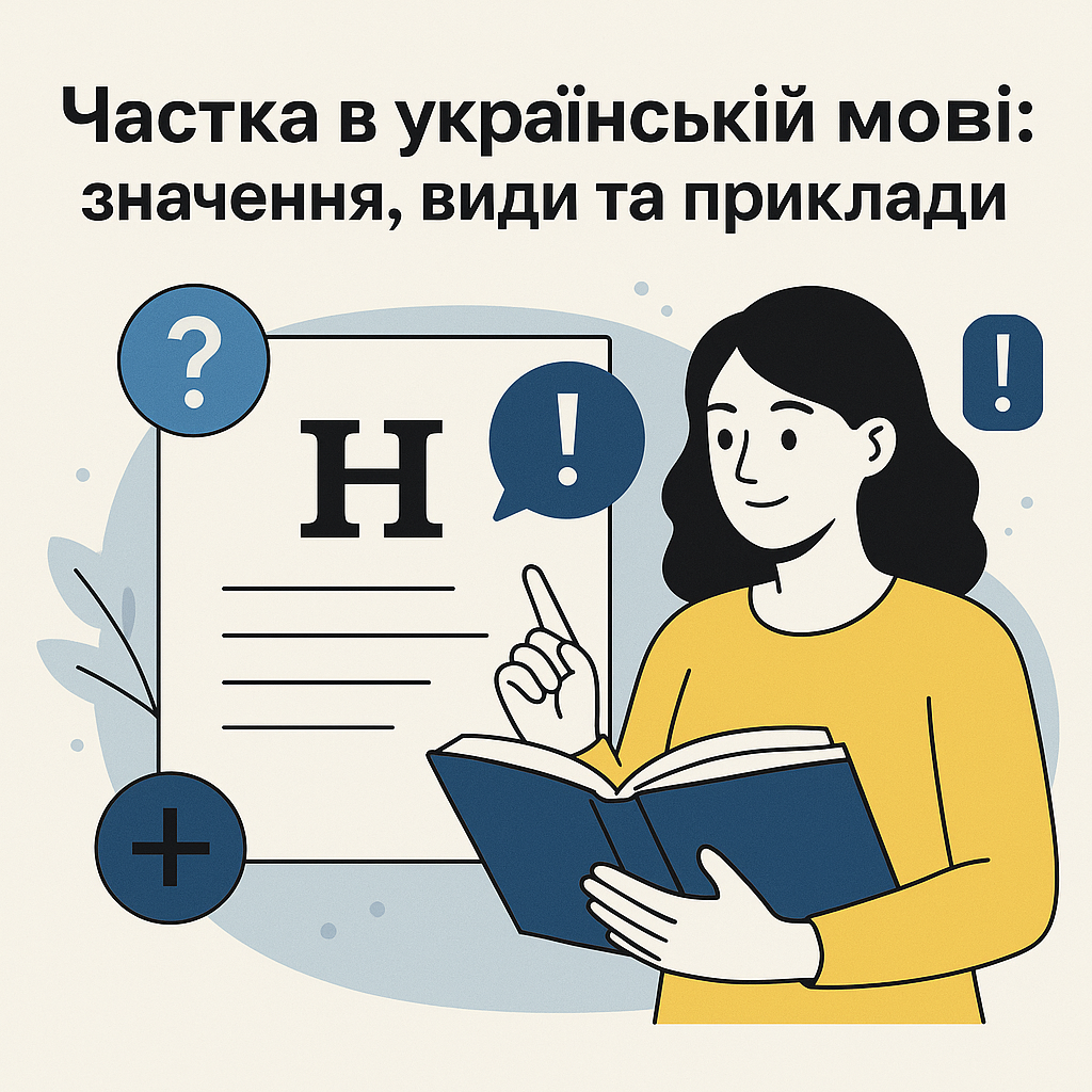 Частка в українській мові: значення, види та приклади - image 1