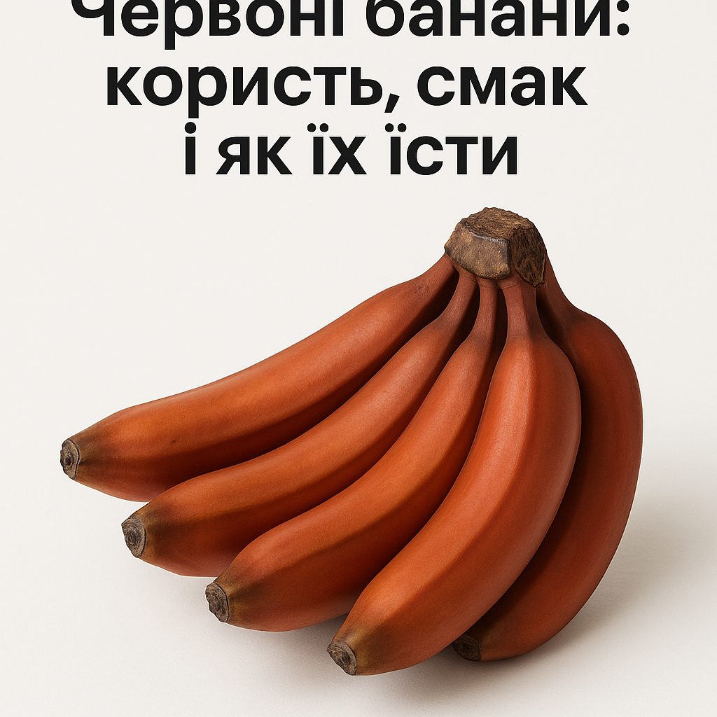 Червоні банани: користь, смак і як їх їсти - image 1