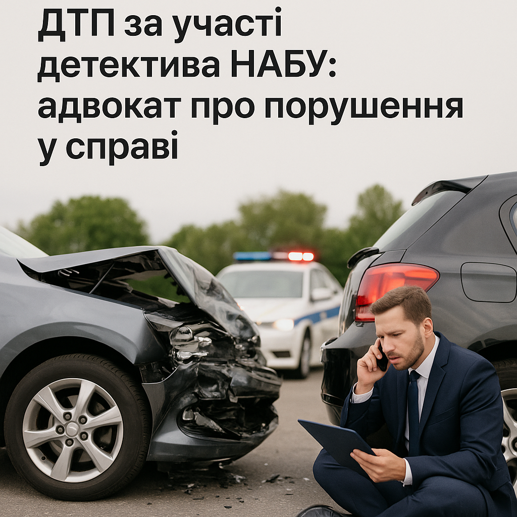 ДТП за участі детектива НАБУ: адвокат про порушення у справі - image 1