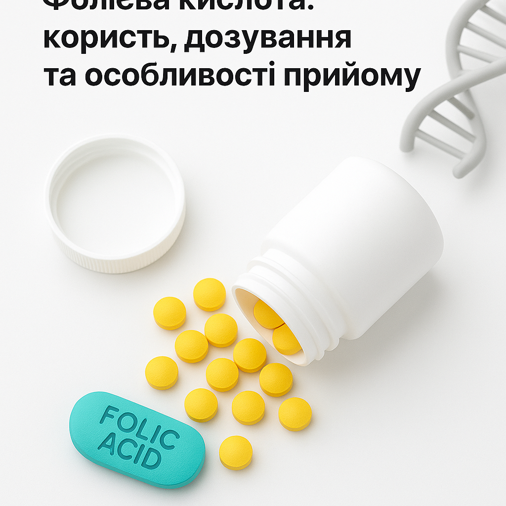 Фолієва кислота: користь, дозування та особливості прийому - image 1