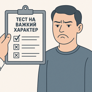 Тест на важкий характер