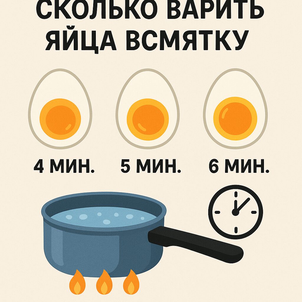 Сколько варить яйца всмятку: точное время и советы