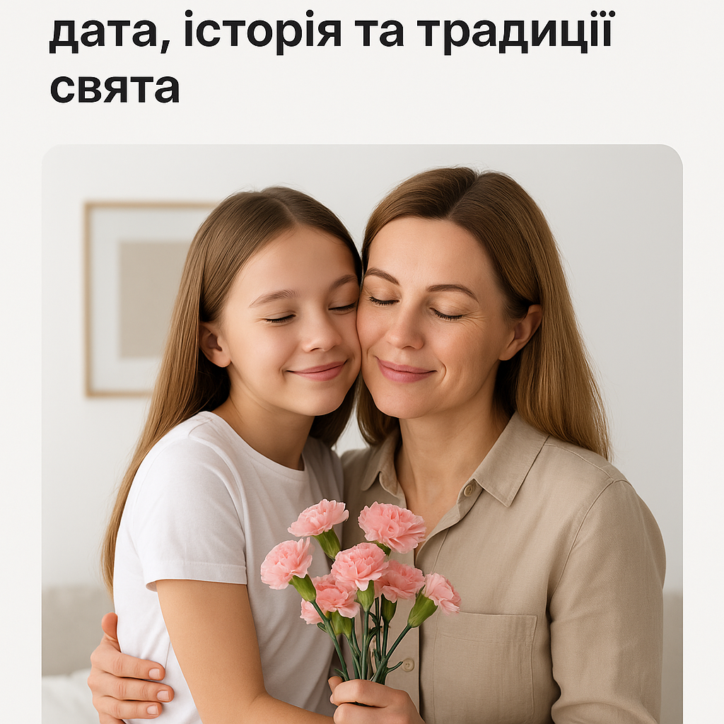 Коли День матері в Україні: дата, історія та традиції свята - image 1