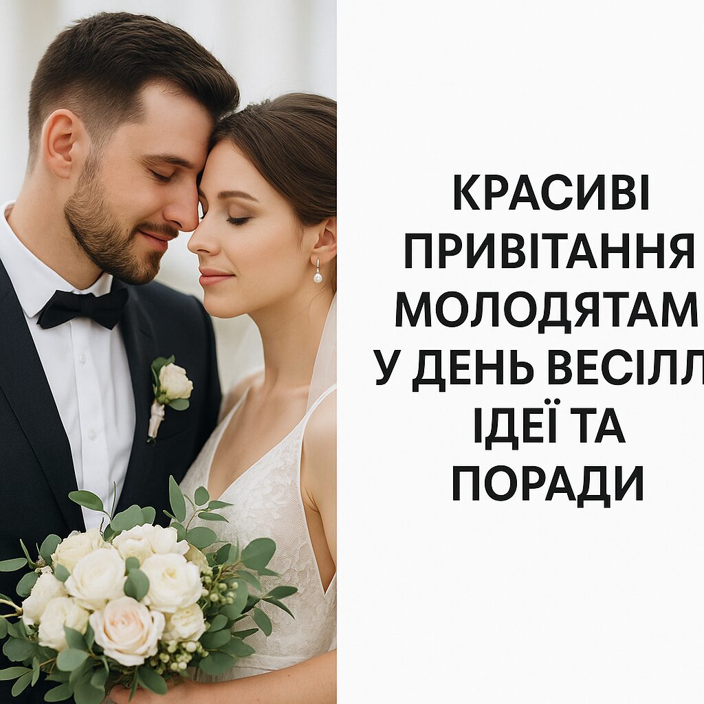 Красиві привітання молодятам у день весілля: ідеї та поради