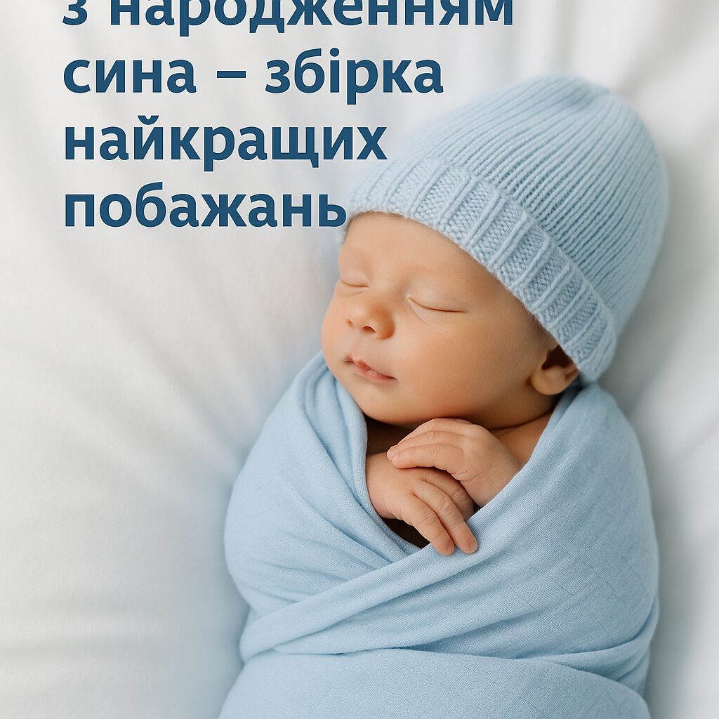 Красиві привітання з народженням сина - збірка найкращих побажань