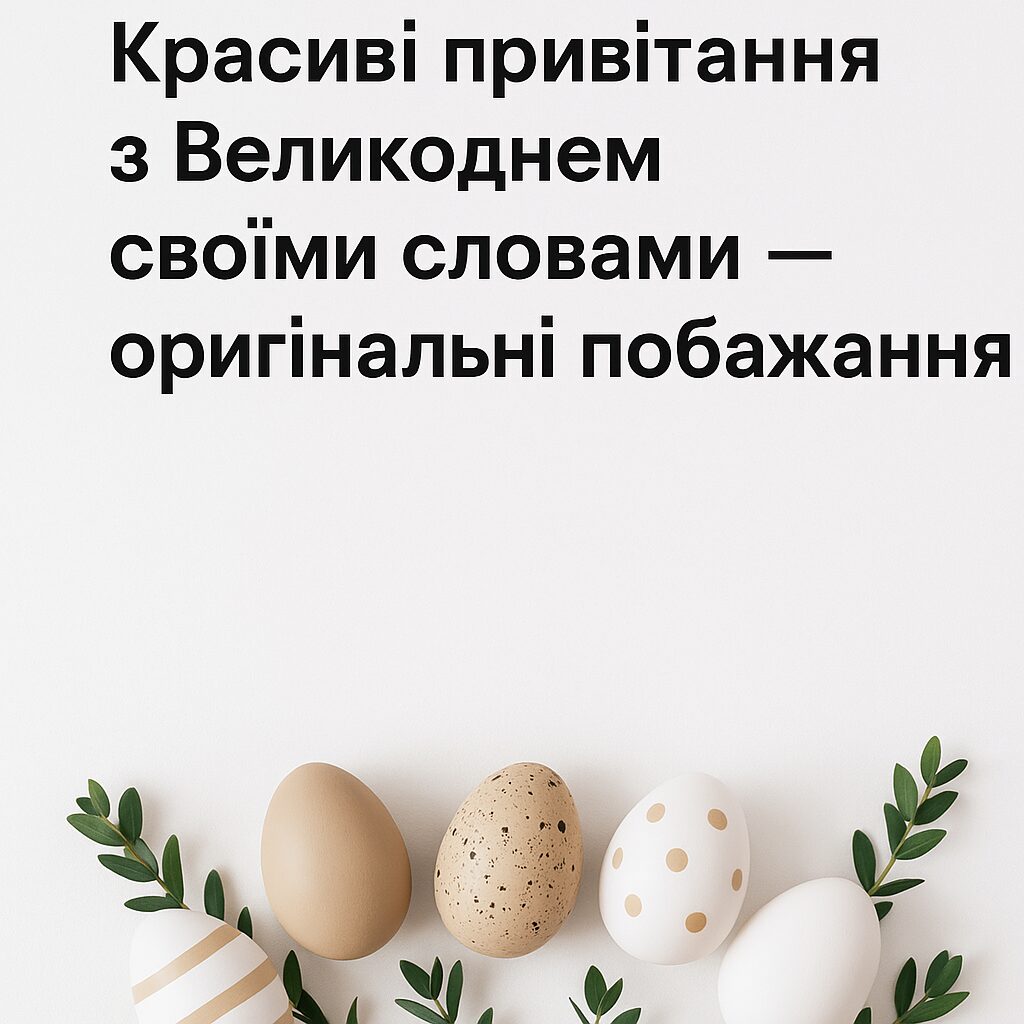 Красиві привітання з Великоднем своїми словами - оригінальні побажання