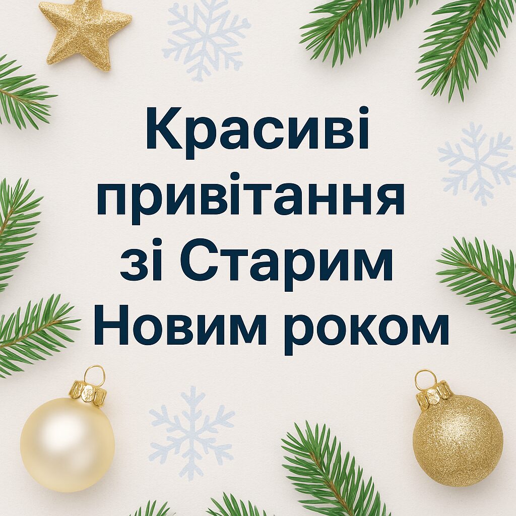Красиві привітання зі Старим Новим роком