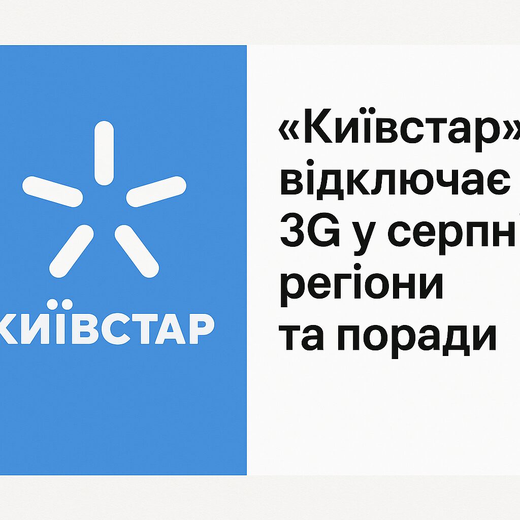 «Київстар» відключає 3G у серпні: регіони та поради