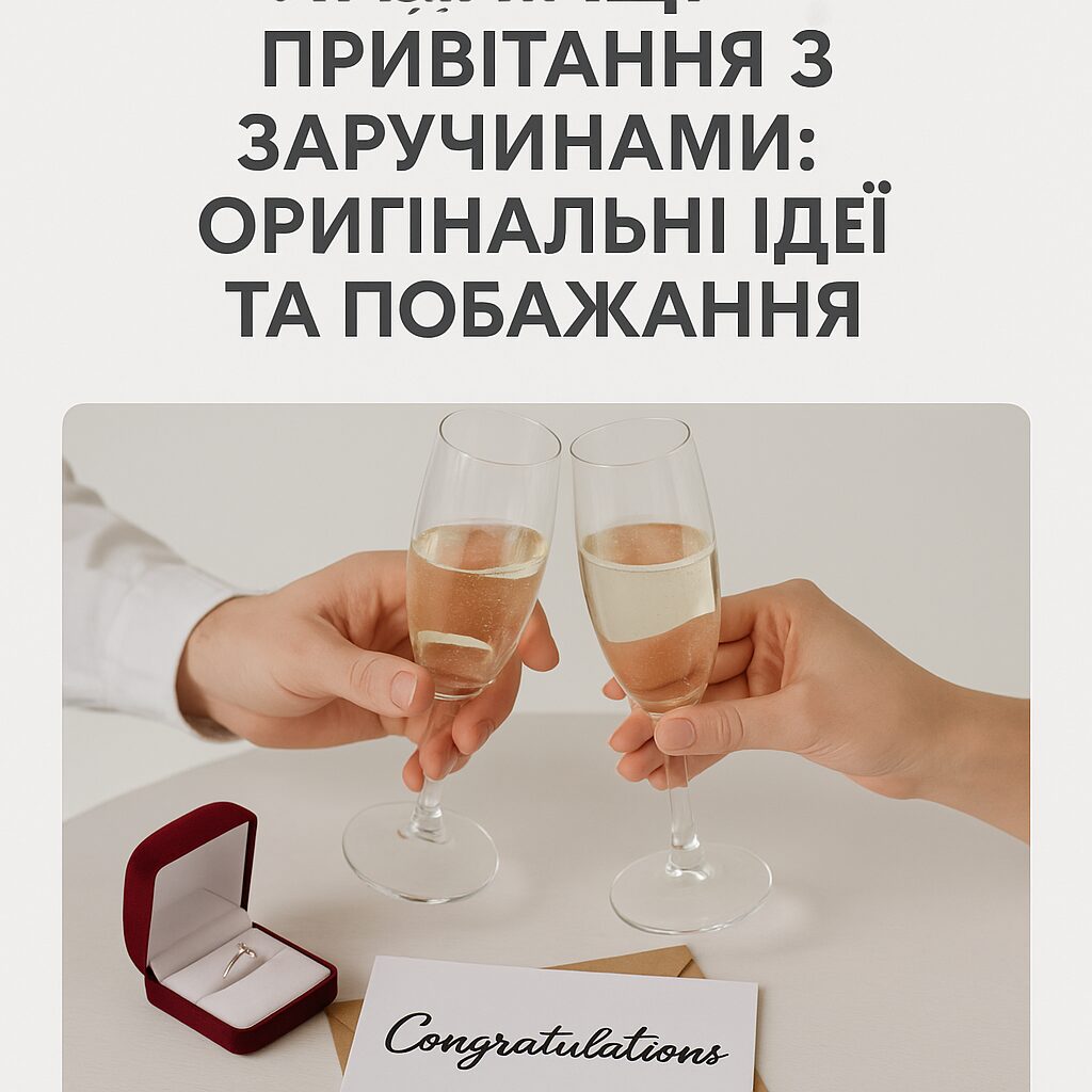 Найкращі привітання з заручинами: оригінальні ідеї та пожелання