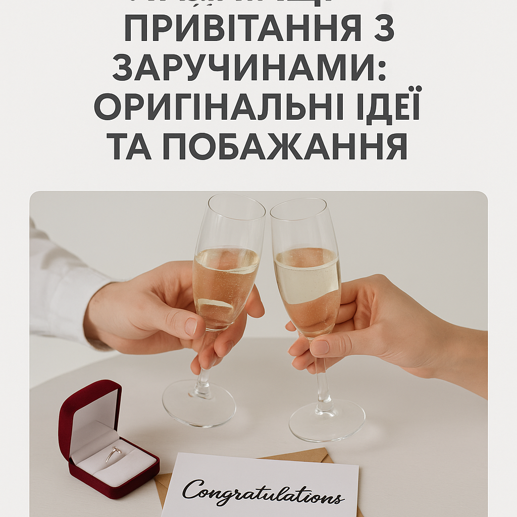 Найкращі привітання з заручинами: оригінальні ідеї та пожелання - image 1