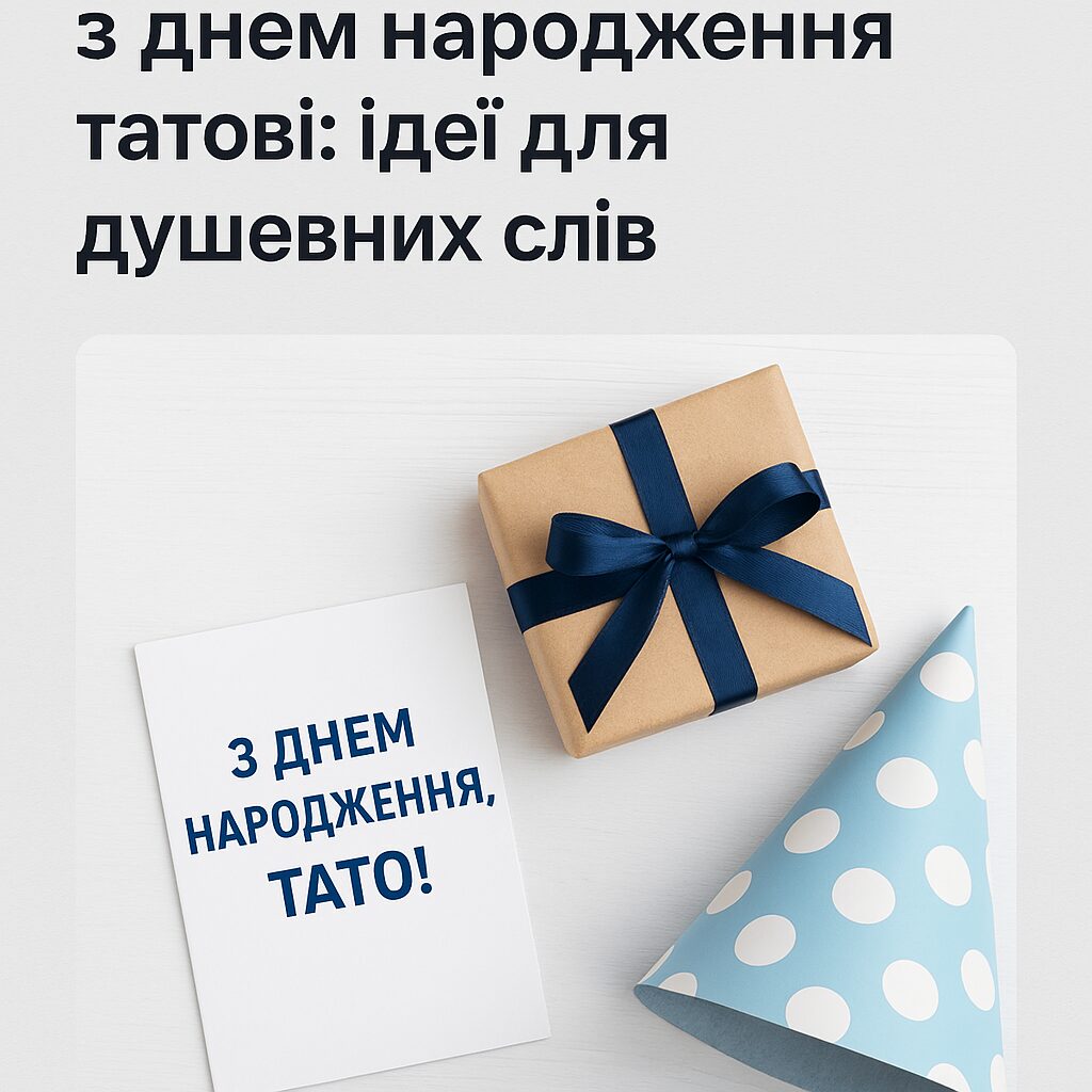 Найкращі привітання з днем народження татові: ідеї для душевних слів