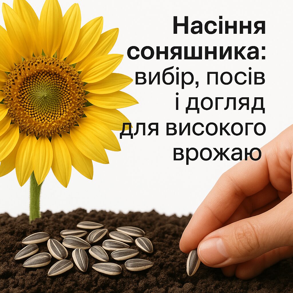 Насіння соняшника: вибір, посів і догляд для високого врожаю - image 1