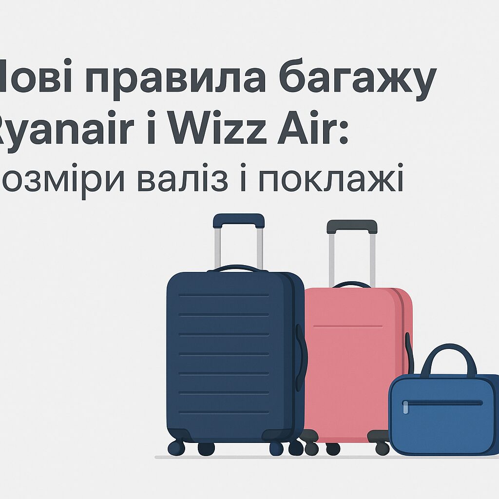 Нові правила багажу Ryanair і Wizz Air: розміри валіз і поклажі - image 1