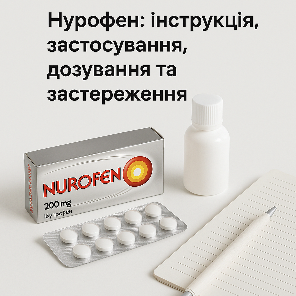 Нурофен: інструкція, застосування, дозування та застереження - image 1