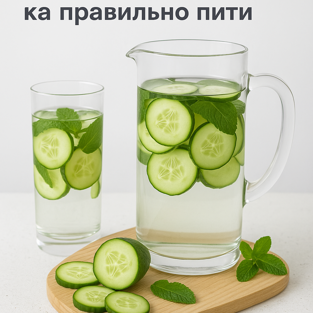 Огіркова вода: користь, рецепти та як правильно пити - image 1