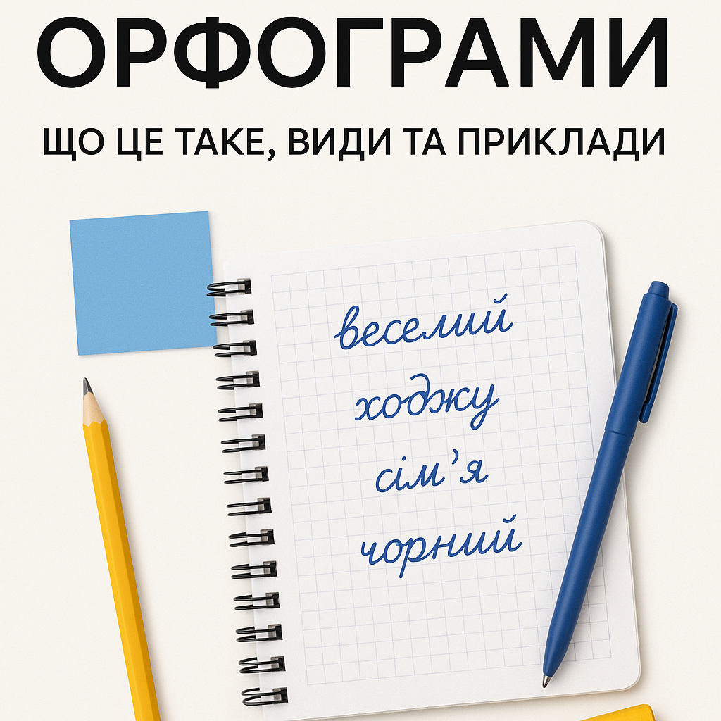 Орфограми: що це таке, види та приклади - image 1