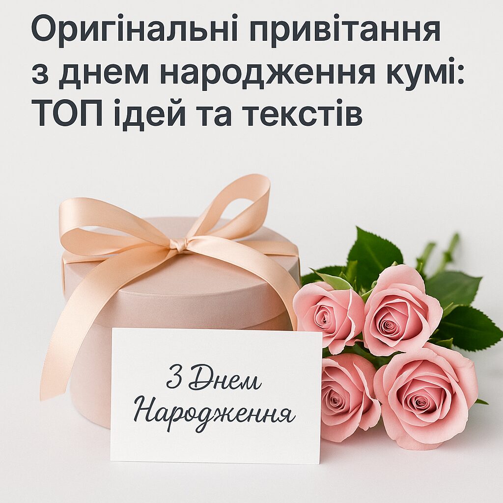 Оригінальні привітання з днем народження кумі: ТОП ідей та текстів