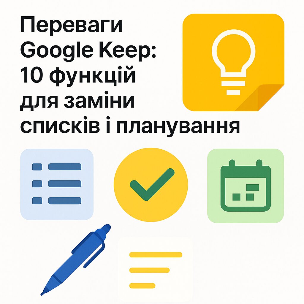 Переваги Google Keep: 10 функцій для заміни списків і планування - image 1