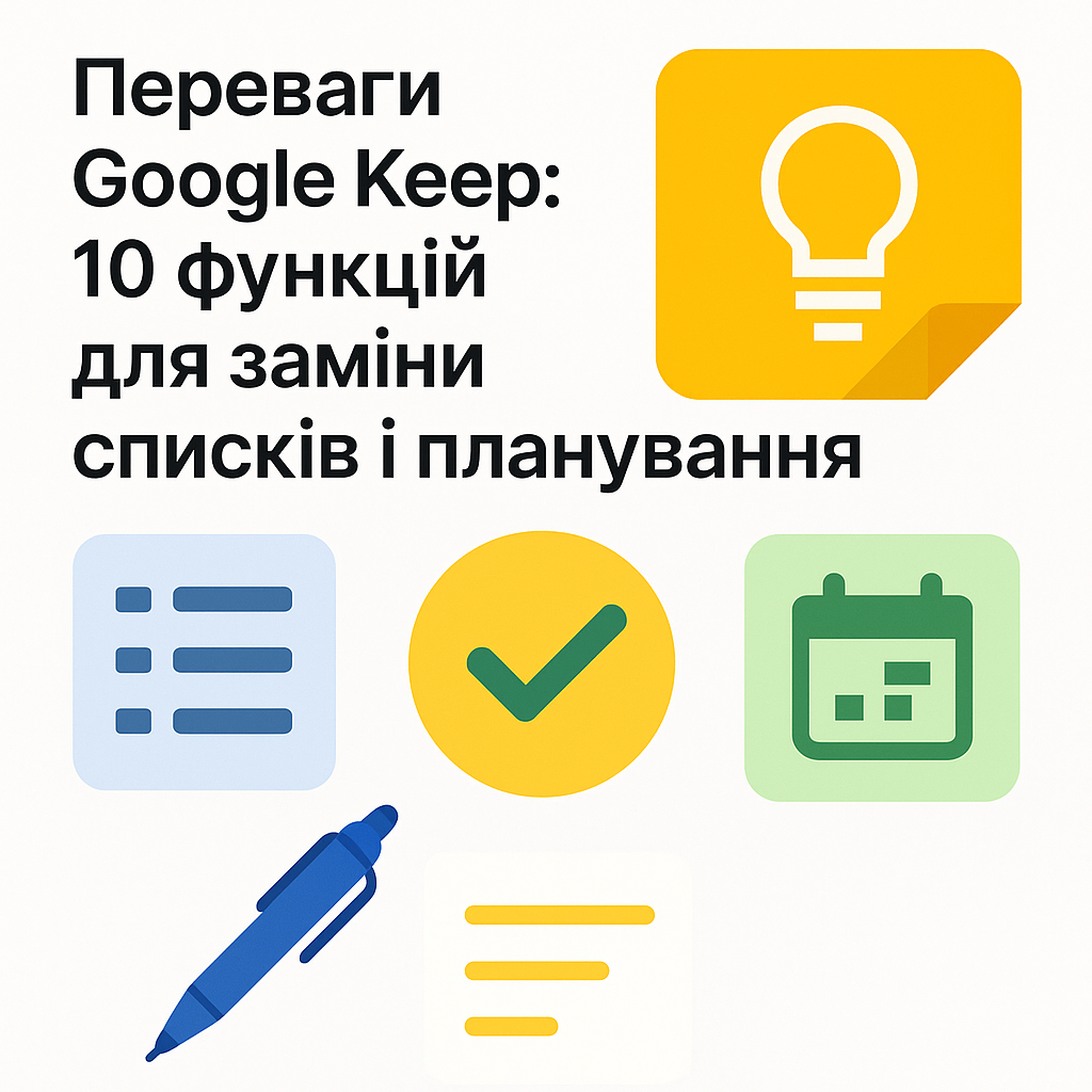 Переваги Google Keep: 10 функцій для заміни списків і планування - image 1