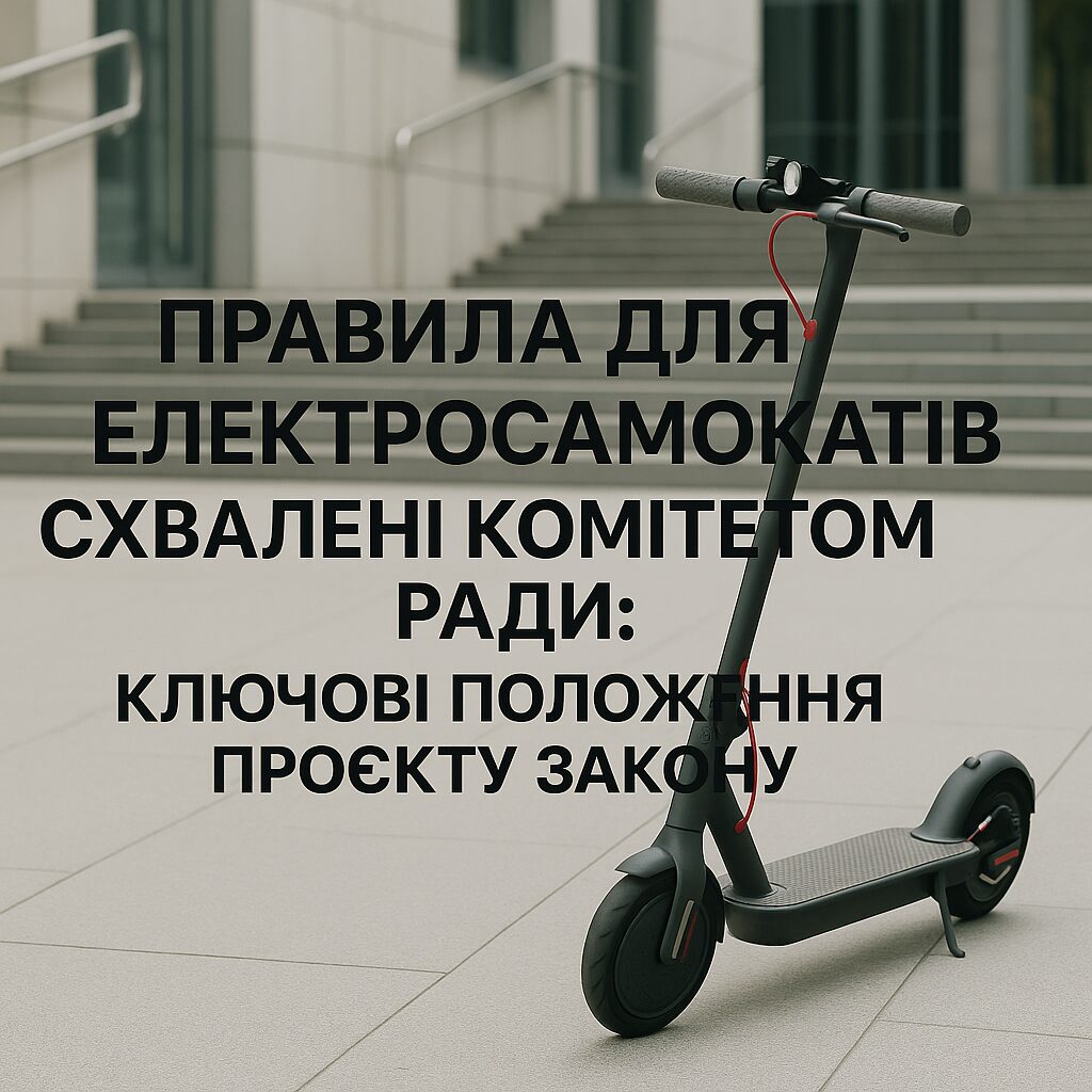 Правила для електросамокатів схвалені комітетом Ради: ключові положення проєкту закону - image 1