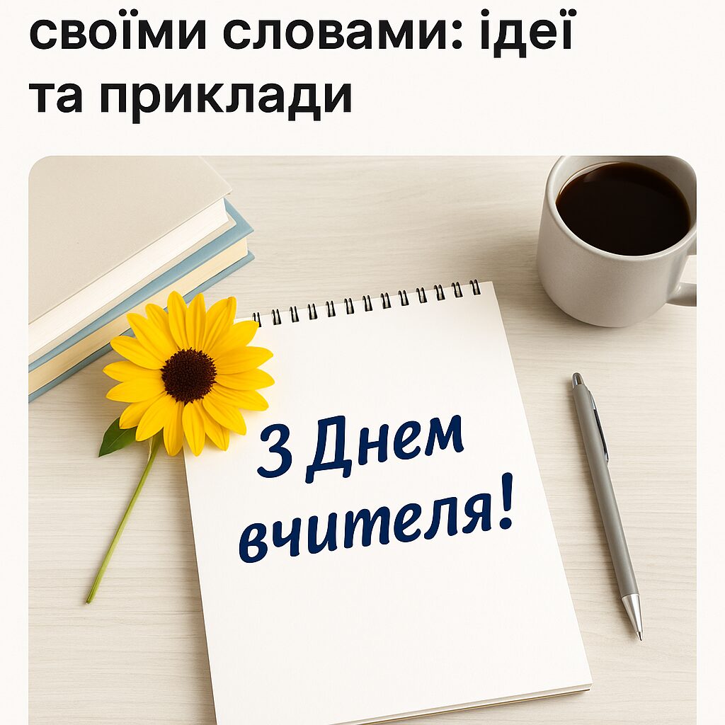 Привітання з Днем вчителя своїми словами: ідеї та приклади