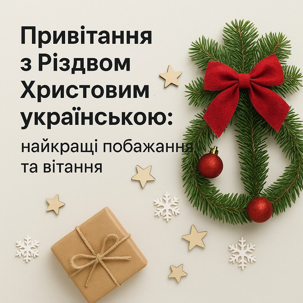 Привітання з Різдвом Христовим українською: найкращі побажання та вітання
