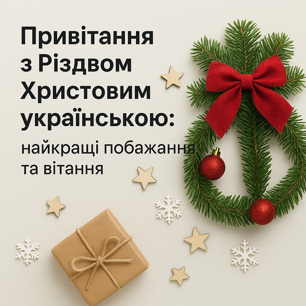 Привітання з Різдвом Христовим українською: найкращі побажання та вітання - image 1