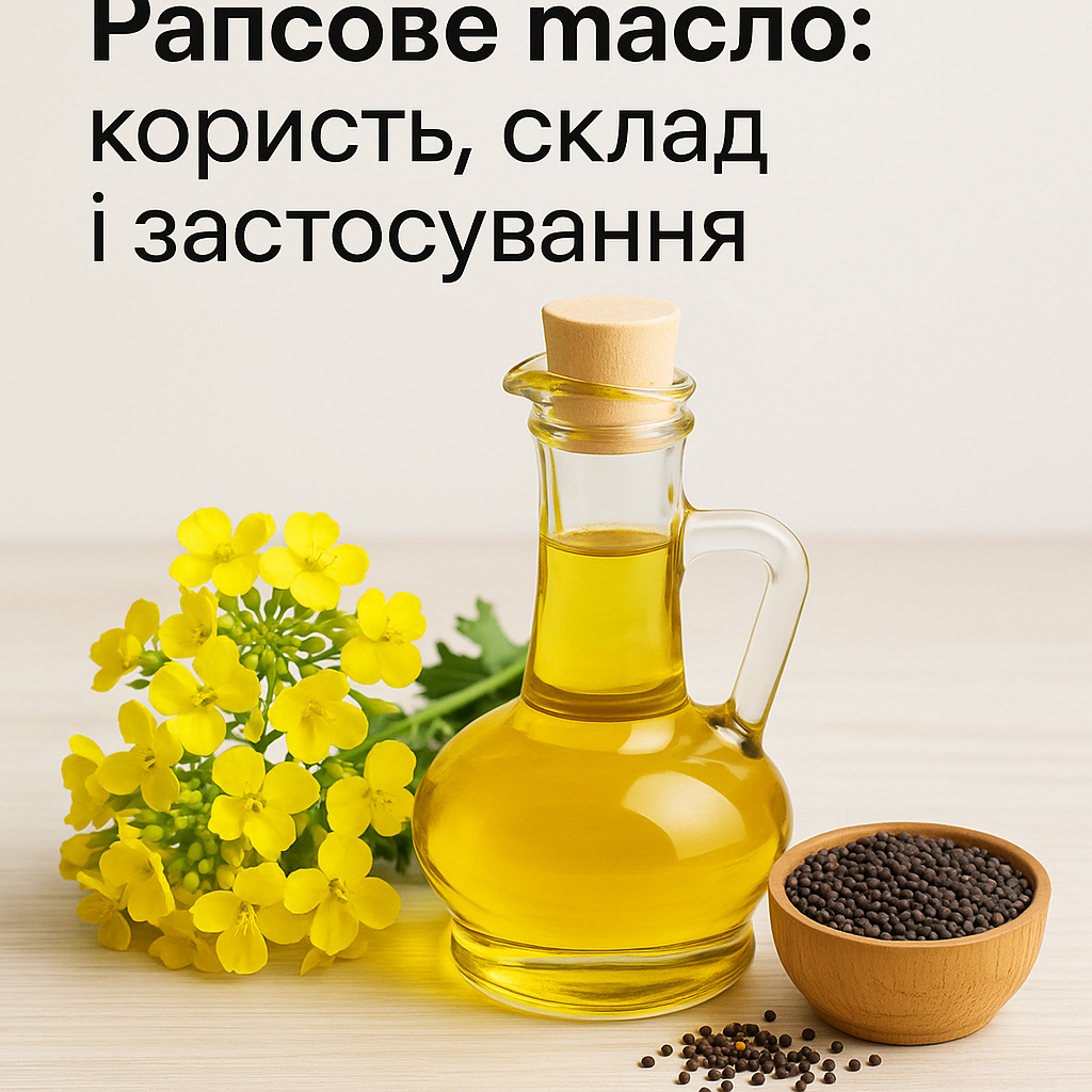 Рапсове масло: користь, склад і застосування - image 1