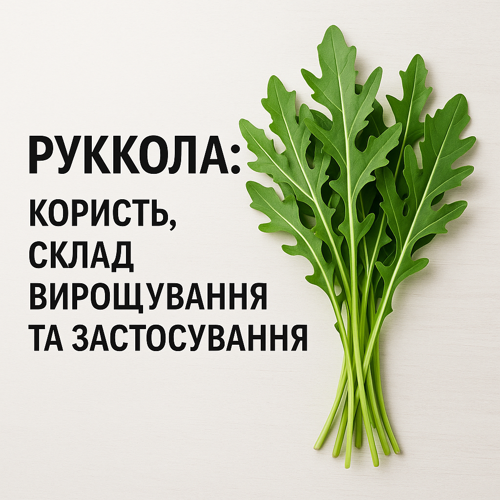 Руккола: користь, склад, вирощування та застосування - image 1