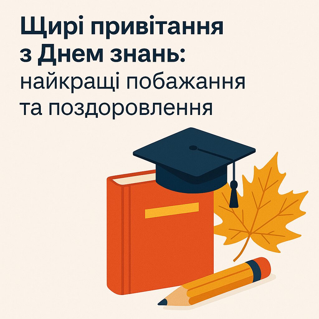 Щирі привітання з Днем знань: найкращі побажання та поздоровлення