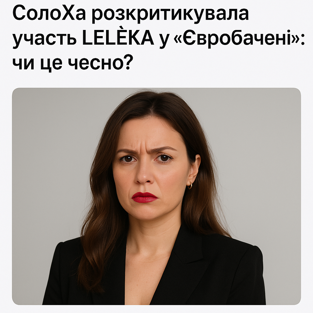СолоХа розкритикувала участь LELÈKA у «Євробаченні»: чи це чесно? - image 1