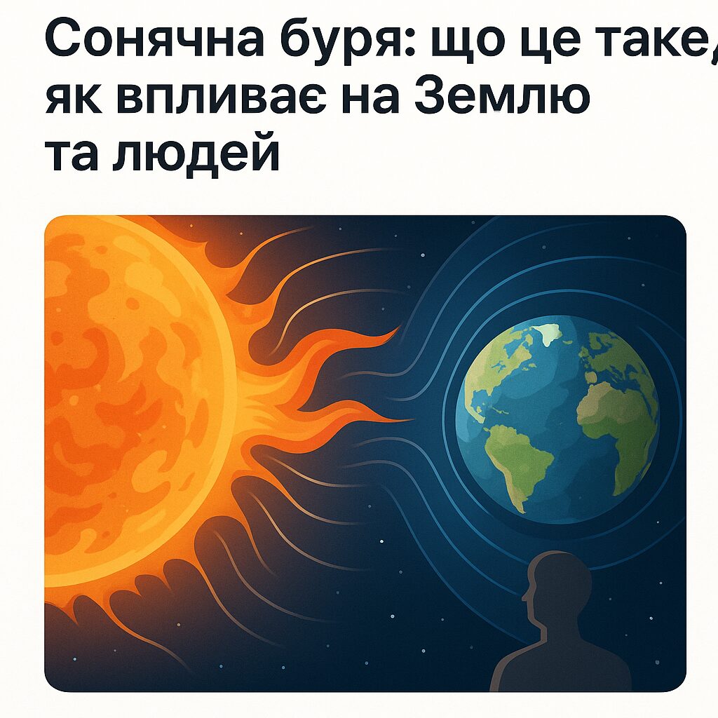 Сонячна буря: що це таке, як впливає на Землю та людей
