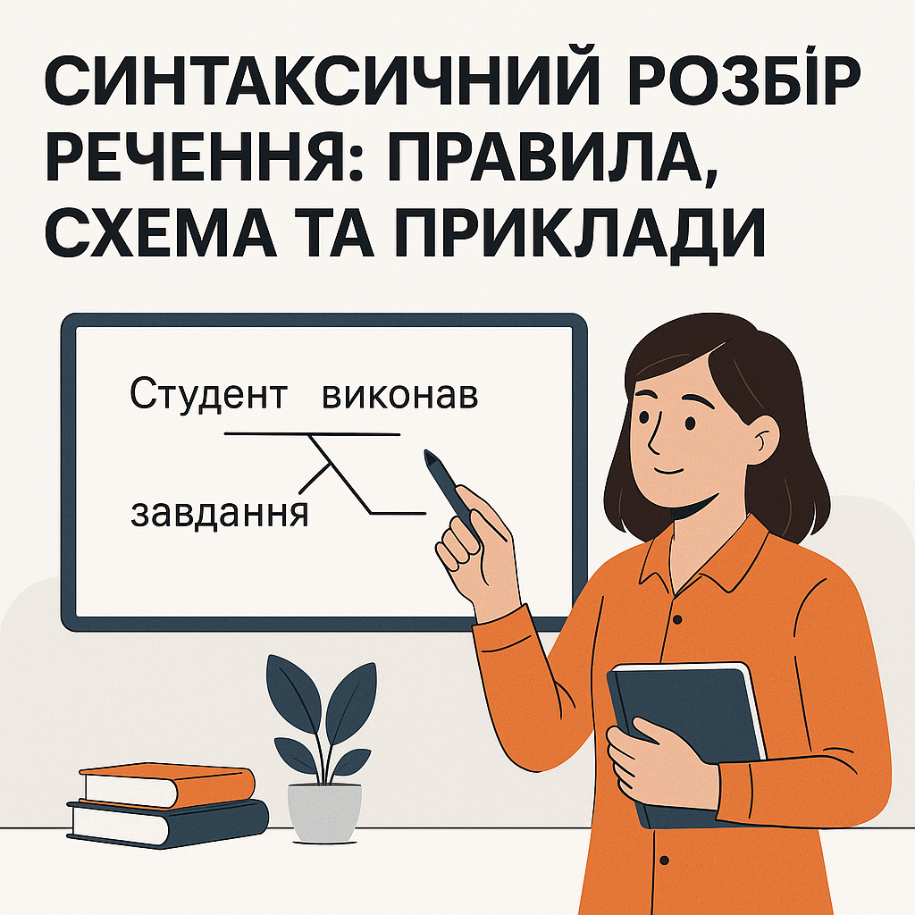 Синтаксичний розбір речення: правила, схема та приклади - image 1