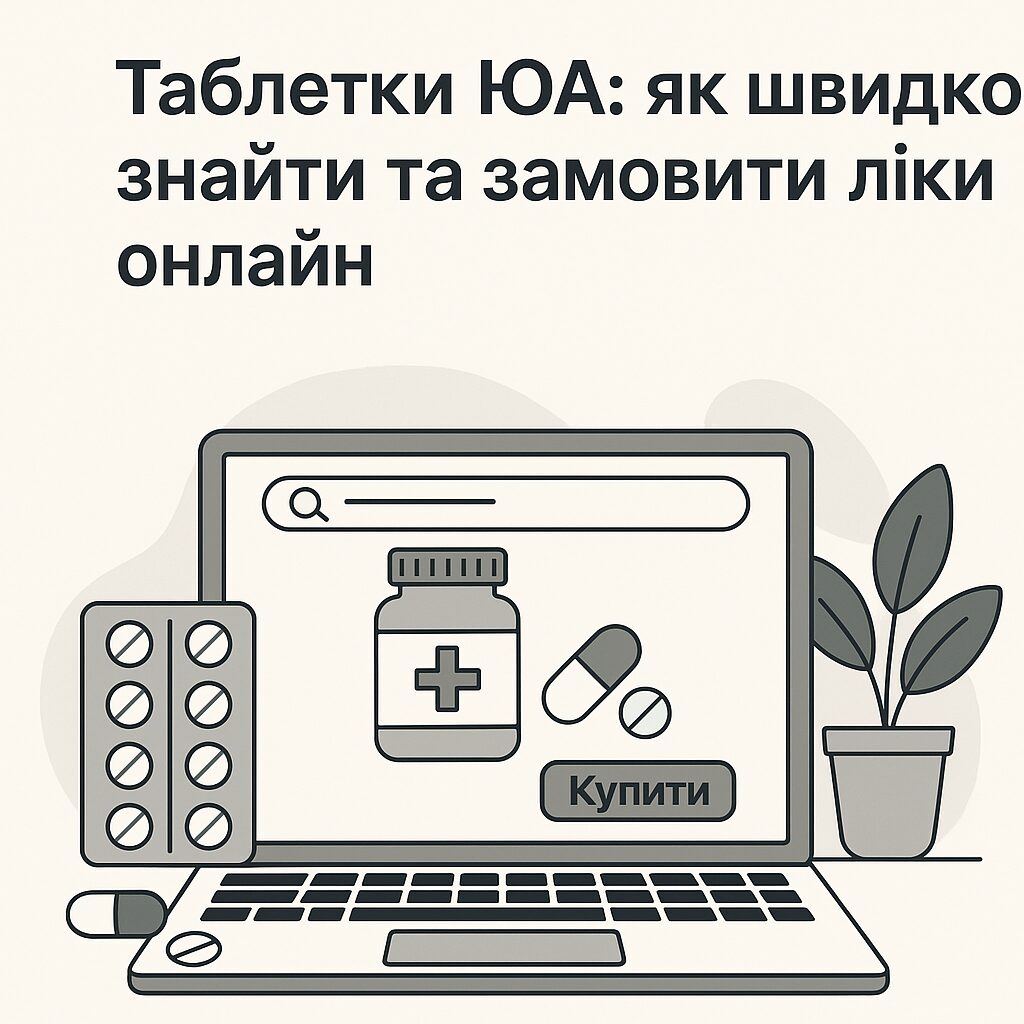 Таблетки ЮА: як швидко знайти та замовити ліки онлайн