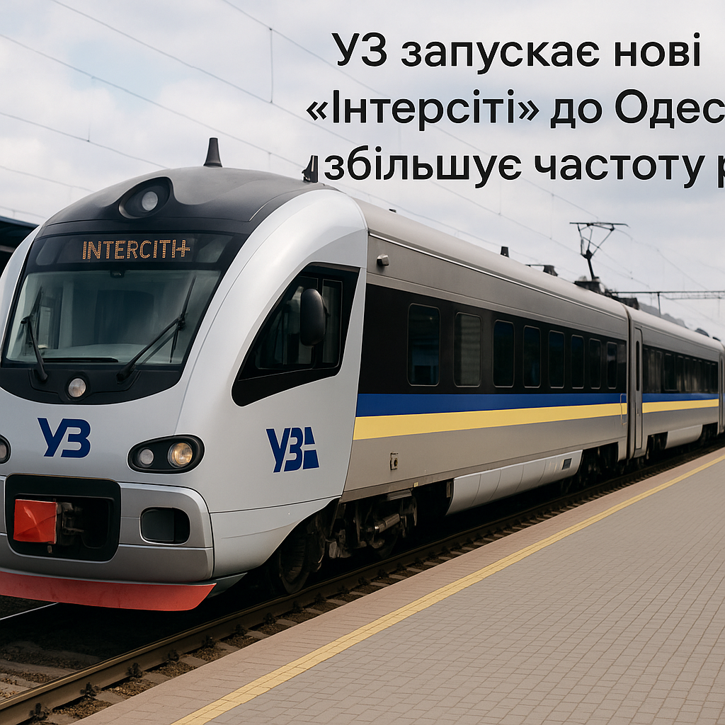 УЗ запускає нові «Інтерсіті» до Одеси та збільшує частоту руху - image 1