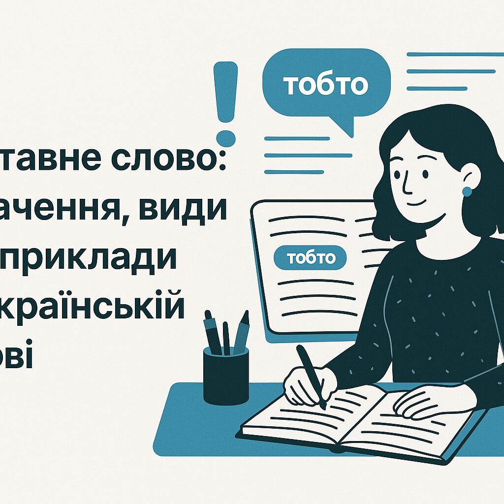 Вставне слово: значення, види та приклади в українській мові
