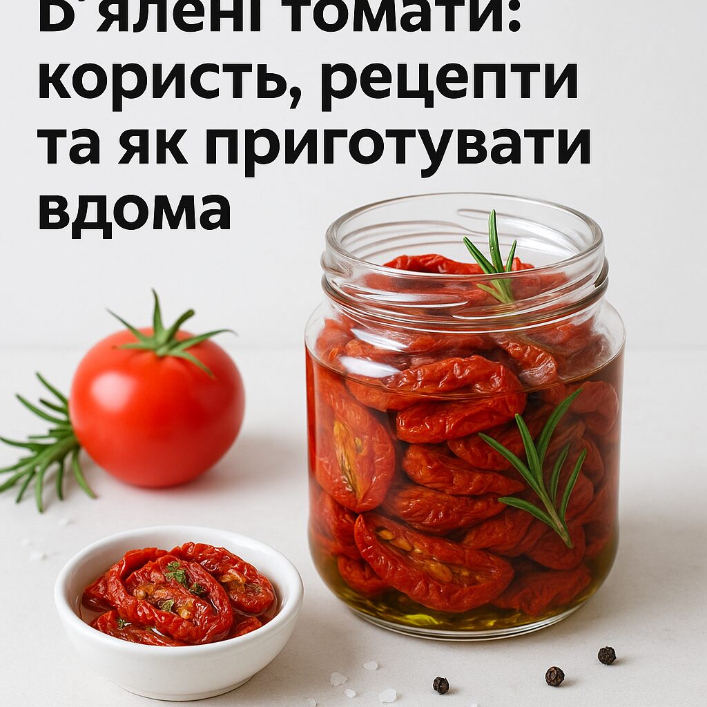 В'ялені томати: користь, рецепти та як приготувати вдома