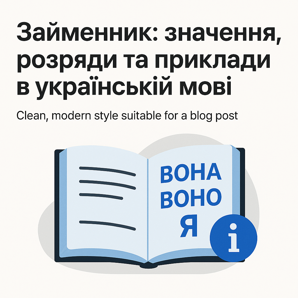 Займенник: значення, розряди та приклади в українській мові - image 1